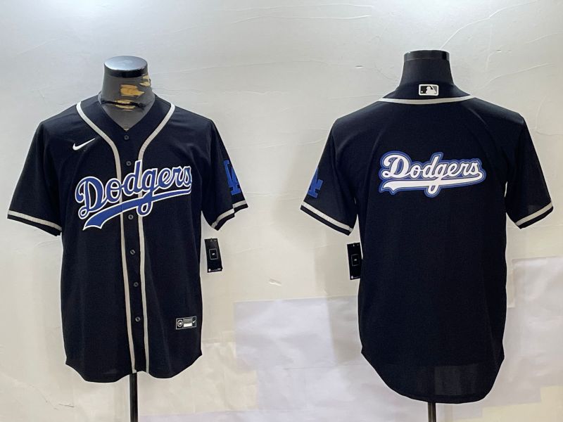 Men Los Angeles Dodgers Blank Black Game 2024 Nike MLB Jersey style 11204